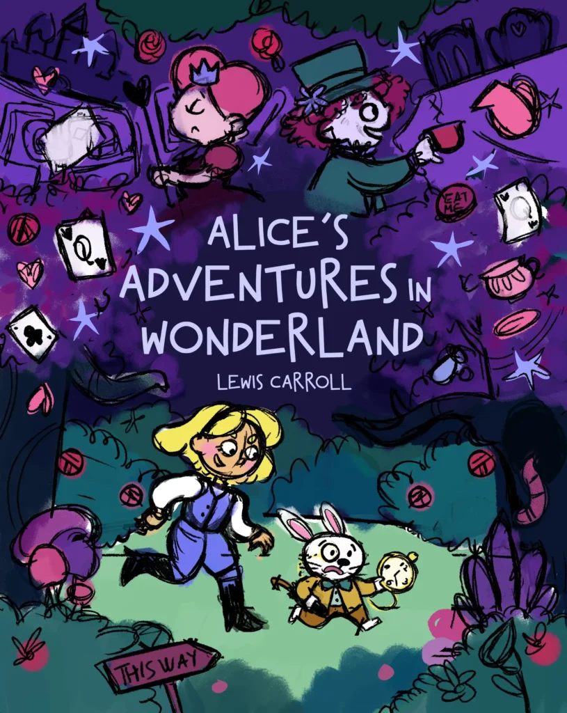 Color TestPortada alternatiava del clasico cuento alicia en el país de las maravillas